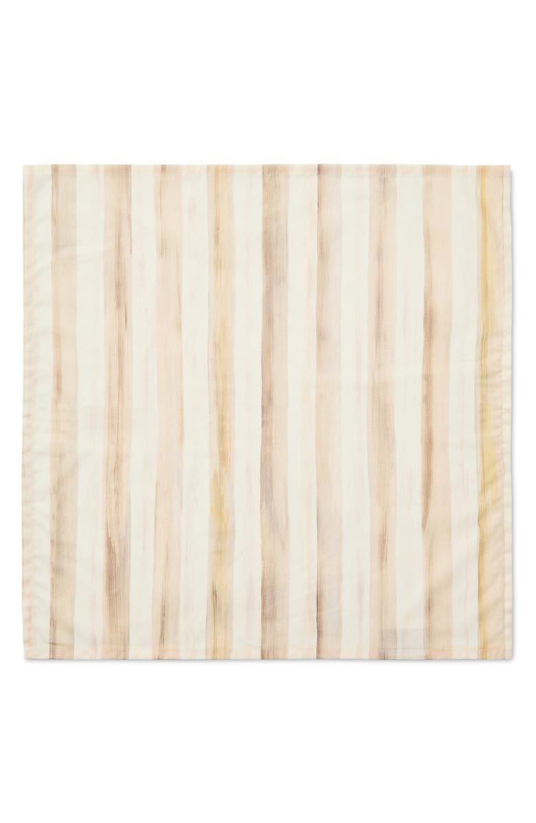 MACKENZIE CHILDS Mocha Stripe Print Napkin, Alternate, color, Mocha