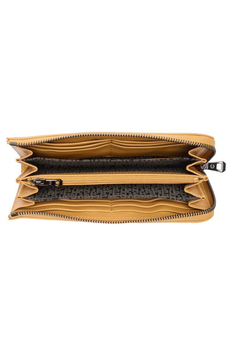 Longchamp Le Pilage Cuir Zip Wallet, Alternate, color, Honey