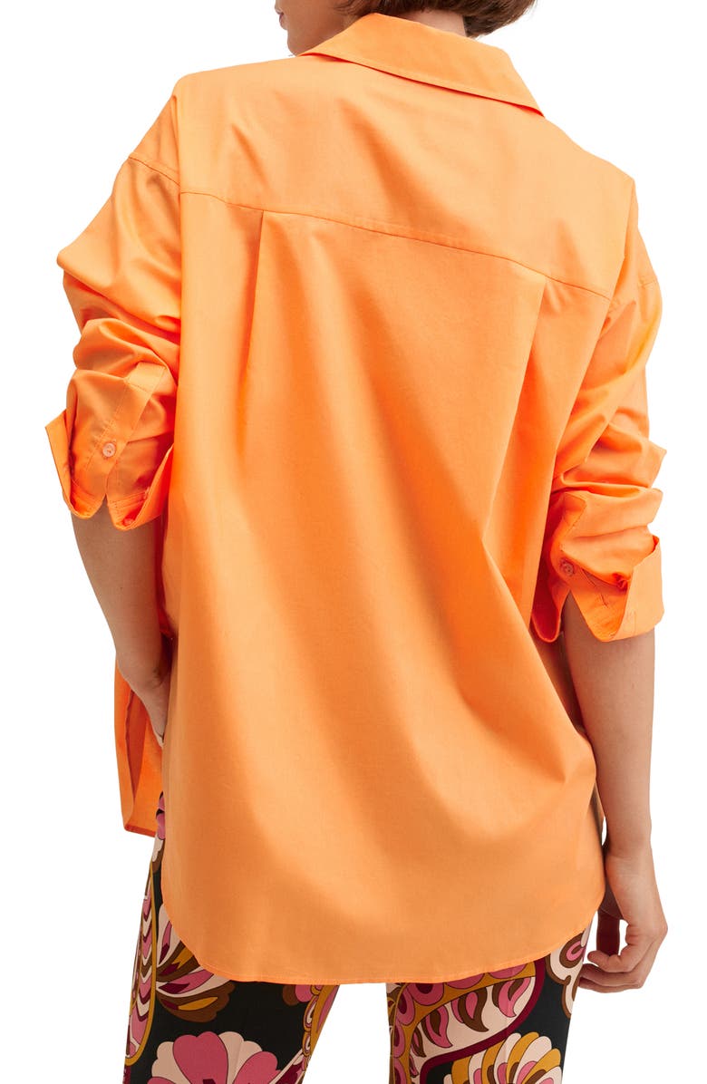 MANGO Oversize Cotton Shirt, Alternate, color, 