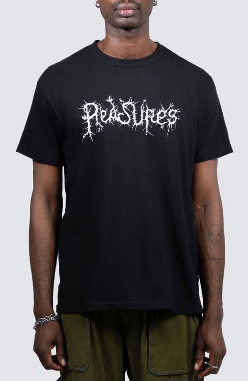 PLEASURES Nature Graphic T-Shirt in Black 