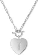 Melinda Maria Love Letters Initial Heart Medallion Necklace