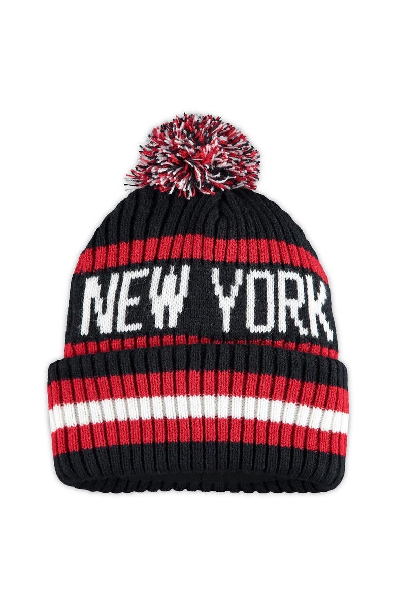 '47 Men's '47 Navy New York Giants Legacy Bering Cuffed Knit Hat with Pom, Alternate, color, Navy
