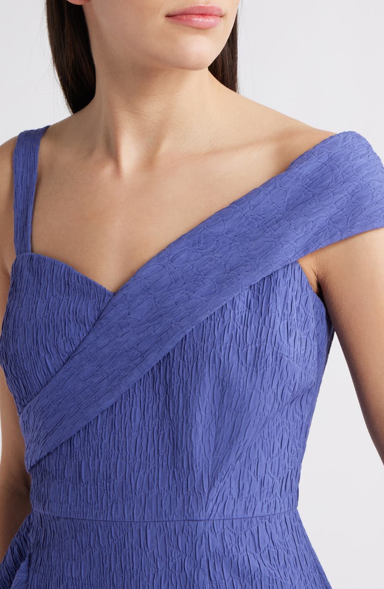 JS Collections Aerith Asymmetric Cocktail Dress, Alternate, color, Azure