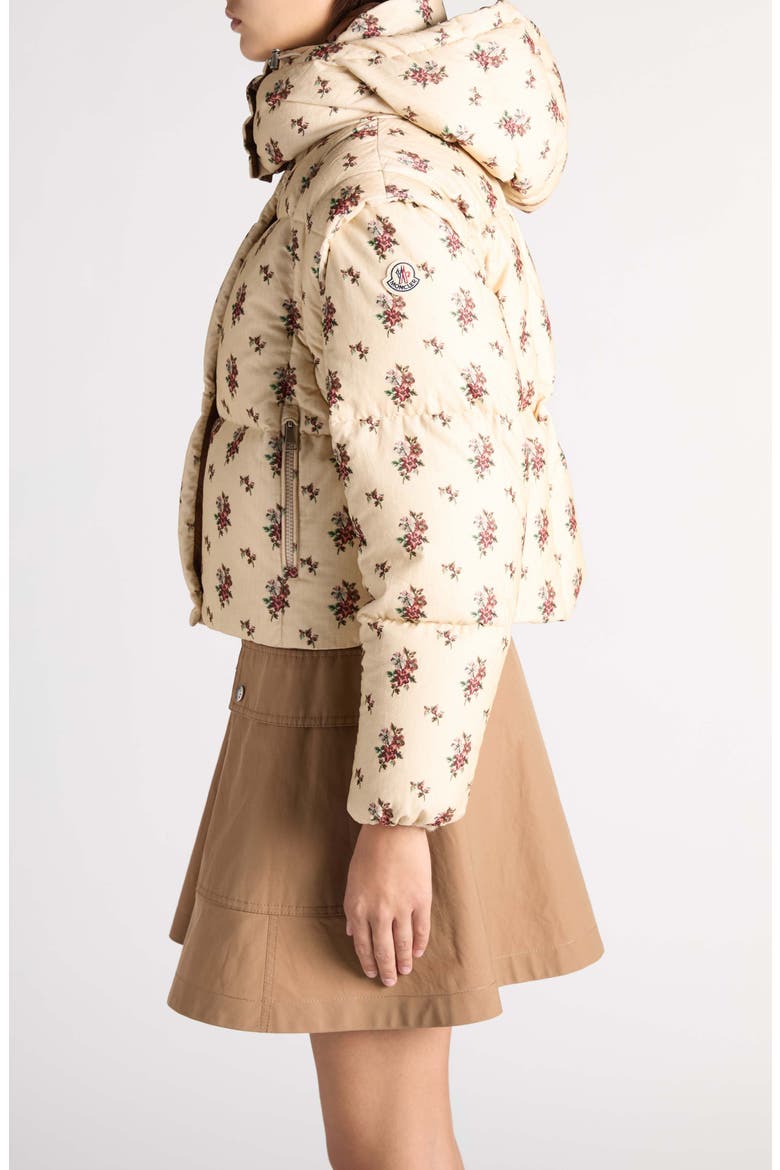 Torcol Down Puffer Jacket, Alternate, color, CREAM FLOWERS