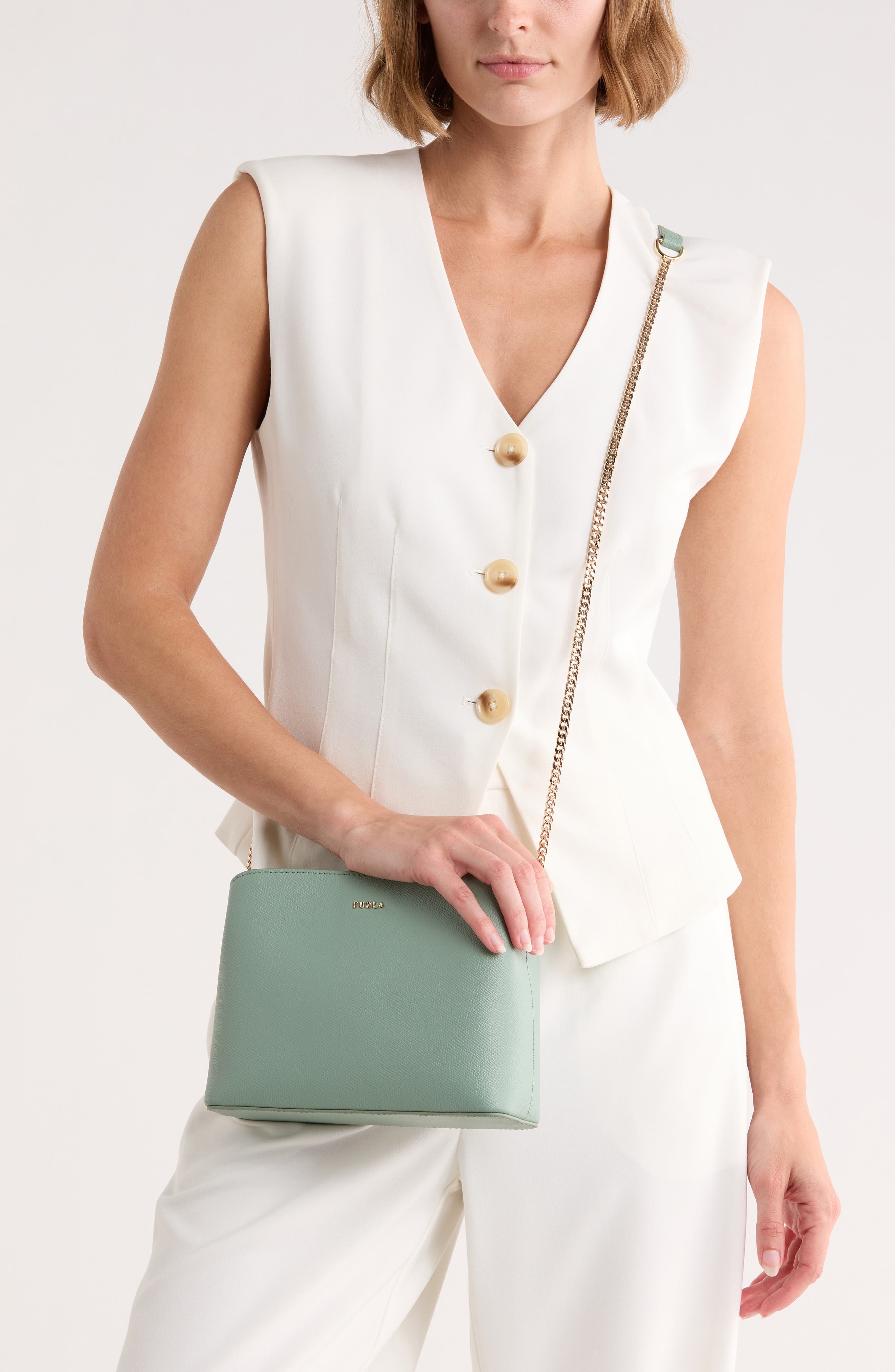 Tessa Mini Leather Crossbody Bag, Alternate, color, MINERAL GREEN