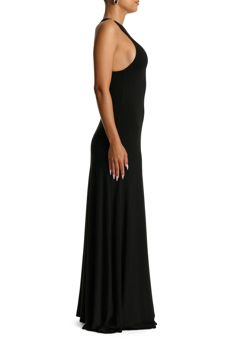Naked Wardrobe Smooth Maxi Dress, Alternate, color, Black