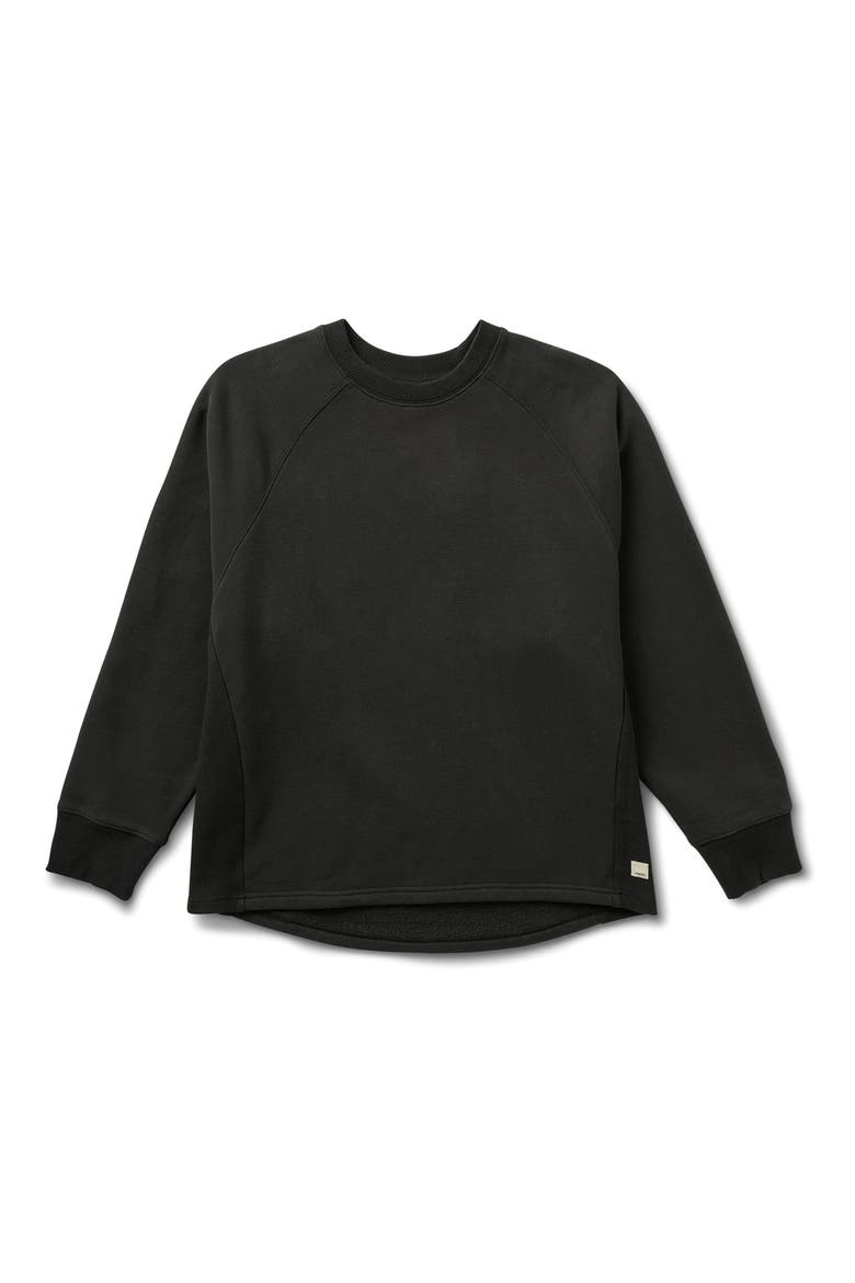 Restore Organic Cotton Blend French Terry Sweatshirt, Main, color, WASHED BLACK