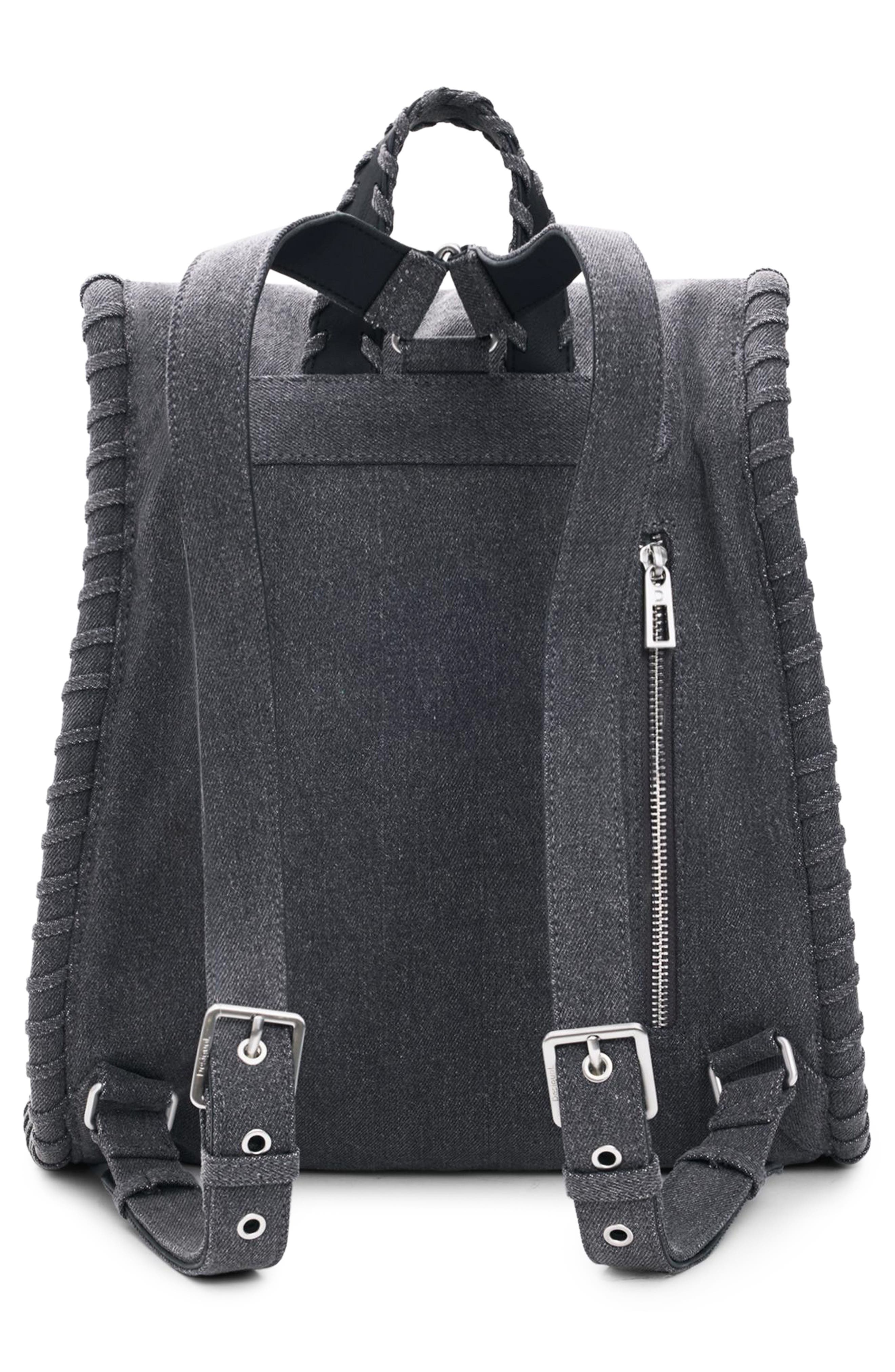 Desigual x Disney Mickey Mouse Medium Denim Backpack, Alternate, color, 