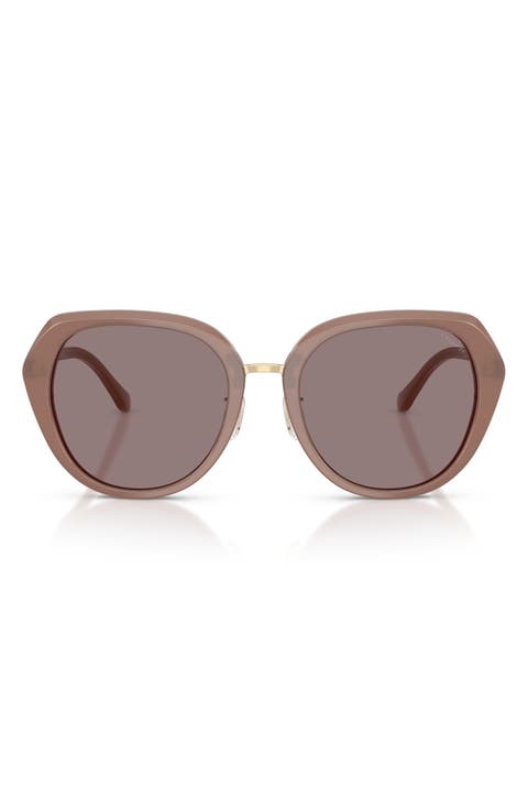 55mm Irregular Round Sunglasses