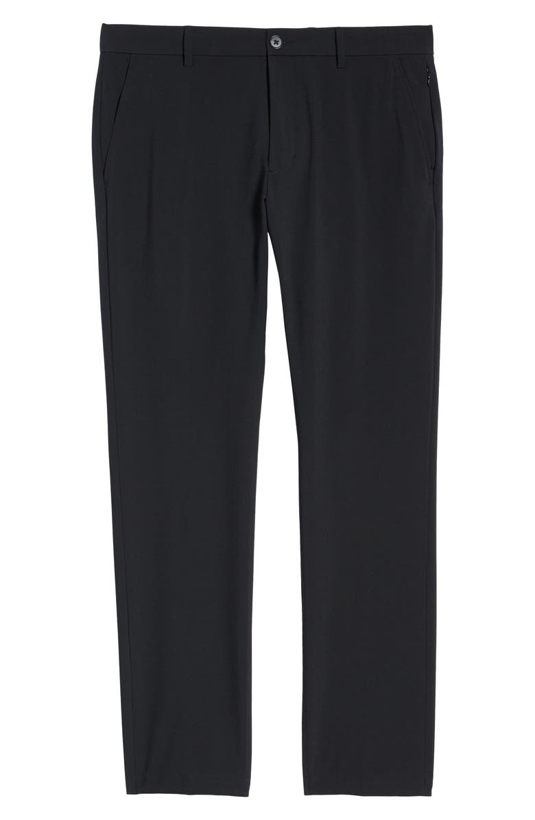 NORDSTROM MEN'S SHOP Performance Flat Front Stretch Chino Pants, Alternate, color, 