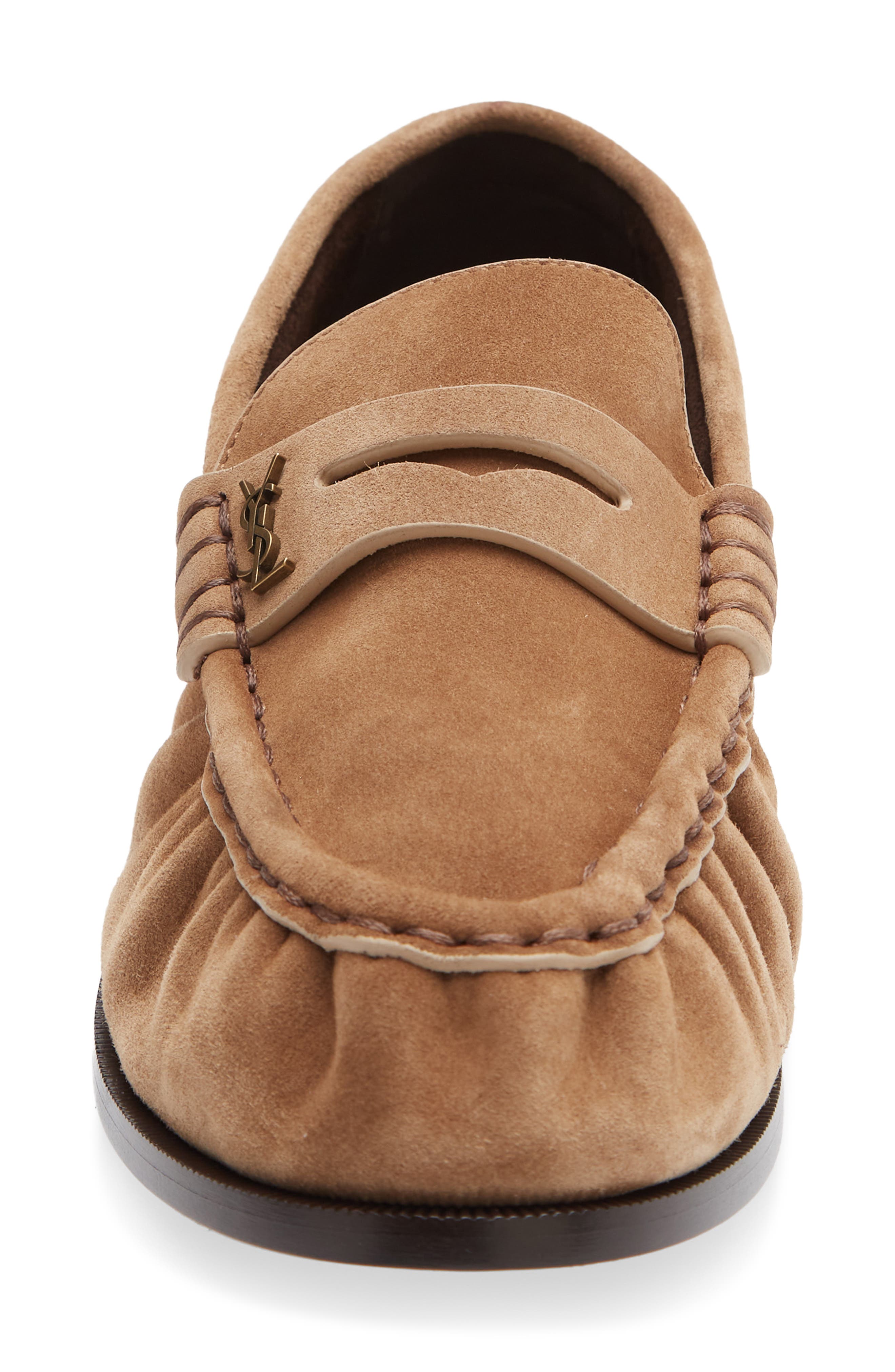 Saint Laurent Le Loafer, Alternate, color, Beige