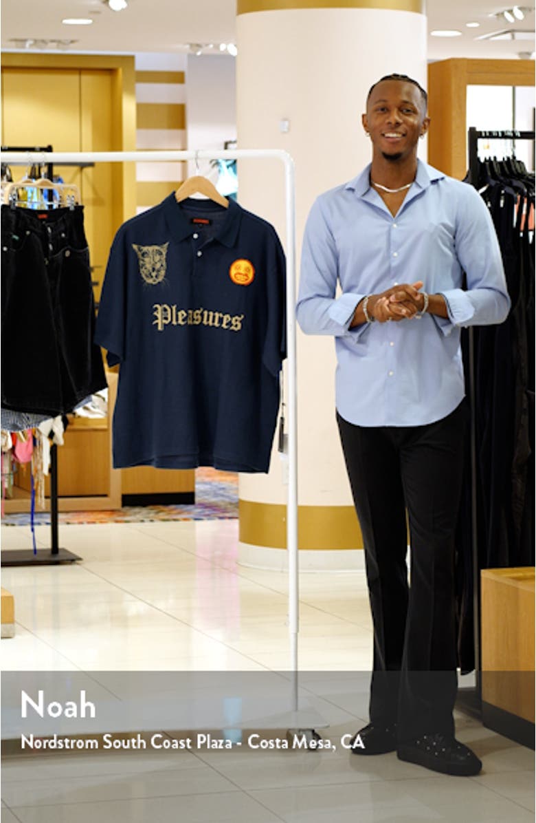 Wyatt Logo Boxy Piqué Polo, sales video thumbnail