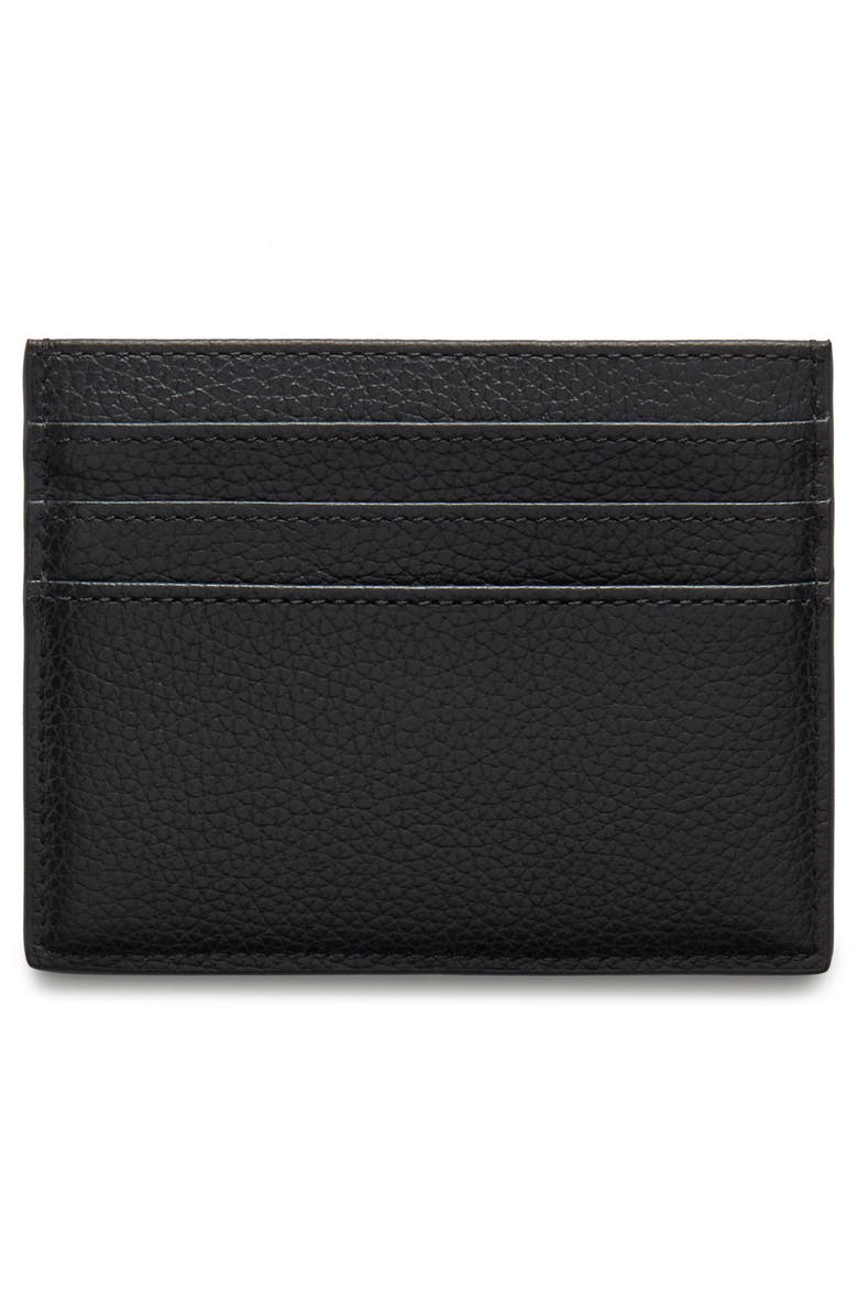 Mulberry Zipped Leather Card Case, Alternate, color, Black