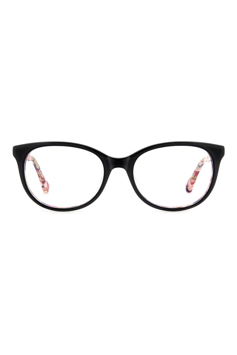 joshann 52mm oval optical glasses, Main, color, BLACK