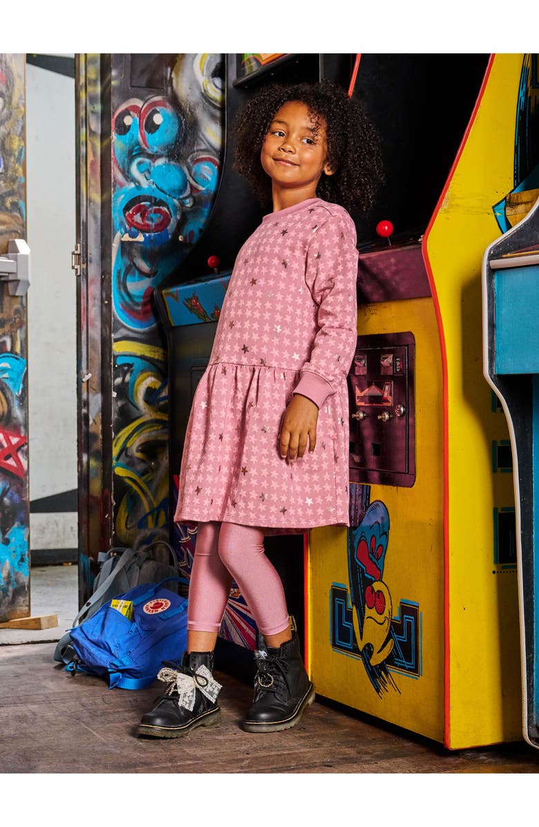 Tea Collection NEW French Terry Dress, Alternate, color, Metallic Stars