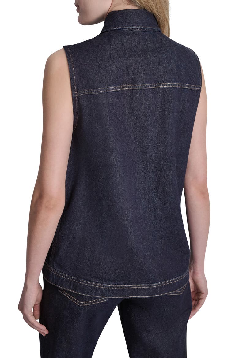Longline Trucker Vest, Alternate, color, FEARLESS