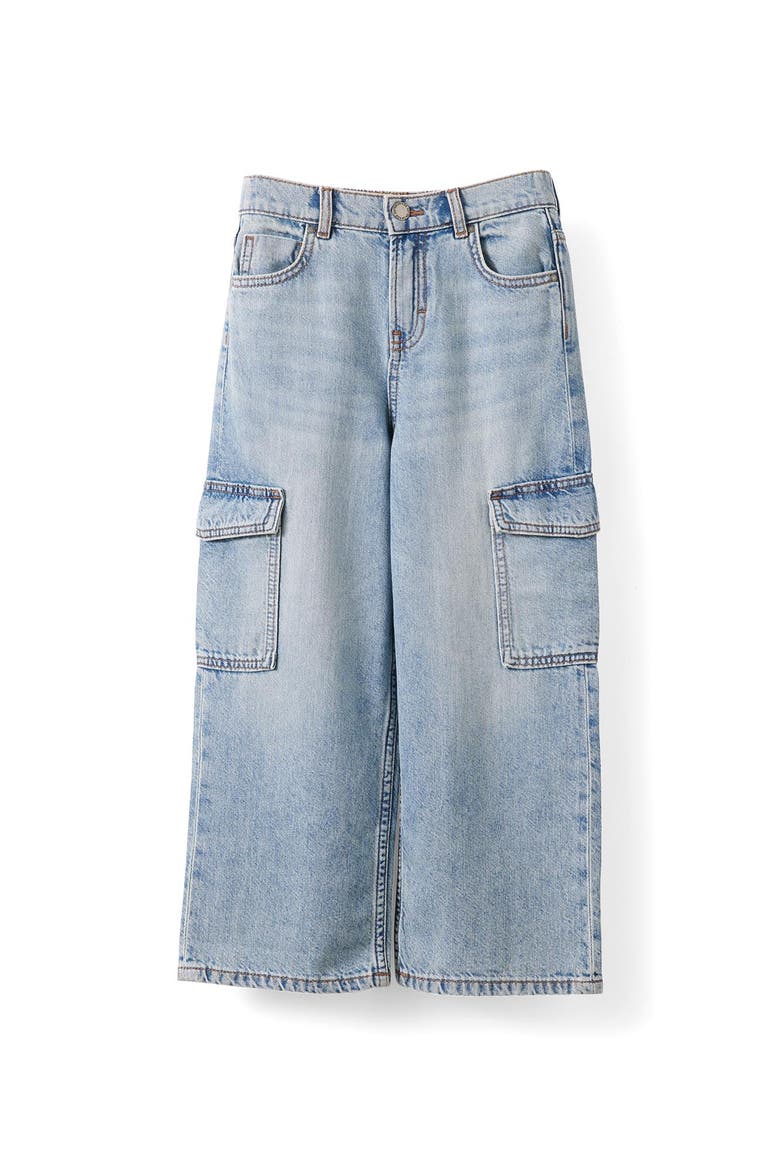 Kid's Super Baggy Jean, Main, color, Airlie Light Blue Cargo