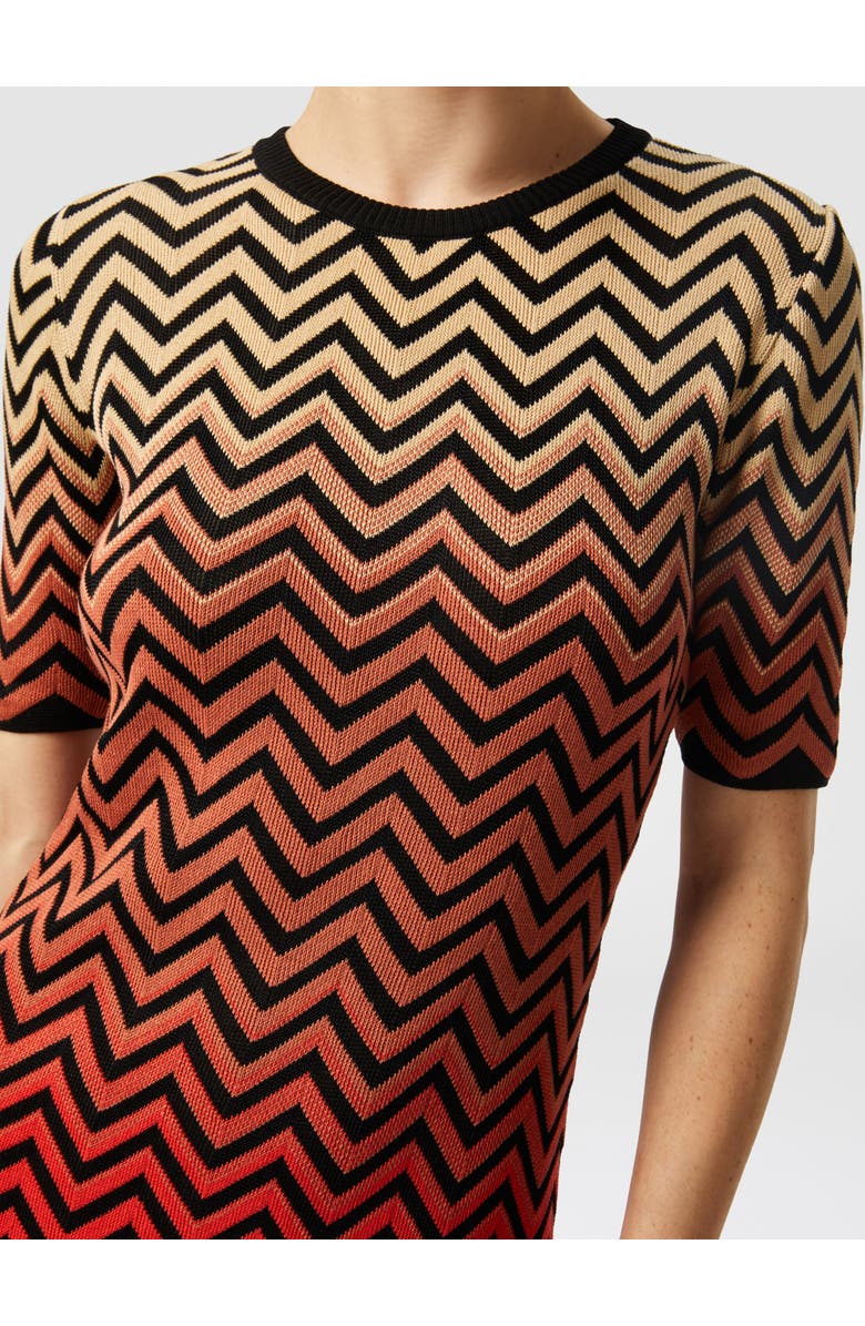 Missoni Dégradé Chevron Motif Midi Dress, Alternate, color, Multicoloured