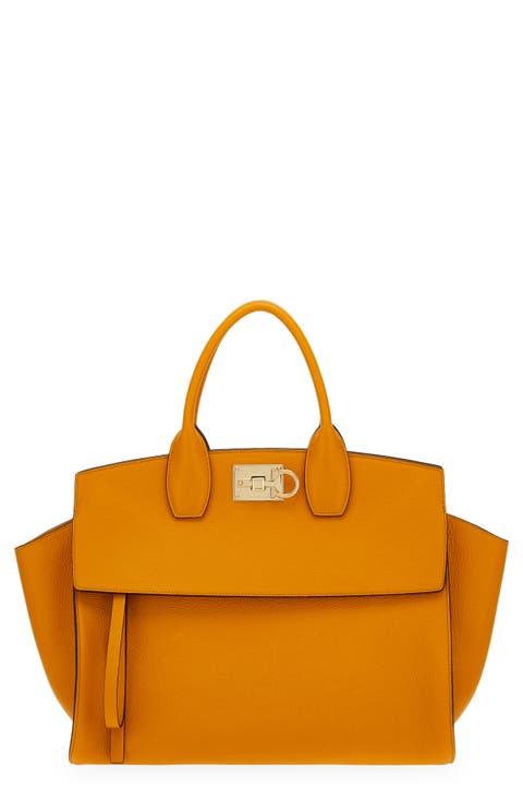 The Studio Soft Large Leather Top-Handle Bag