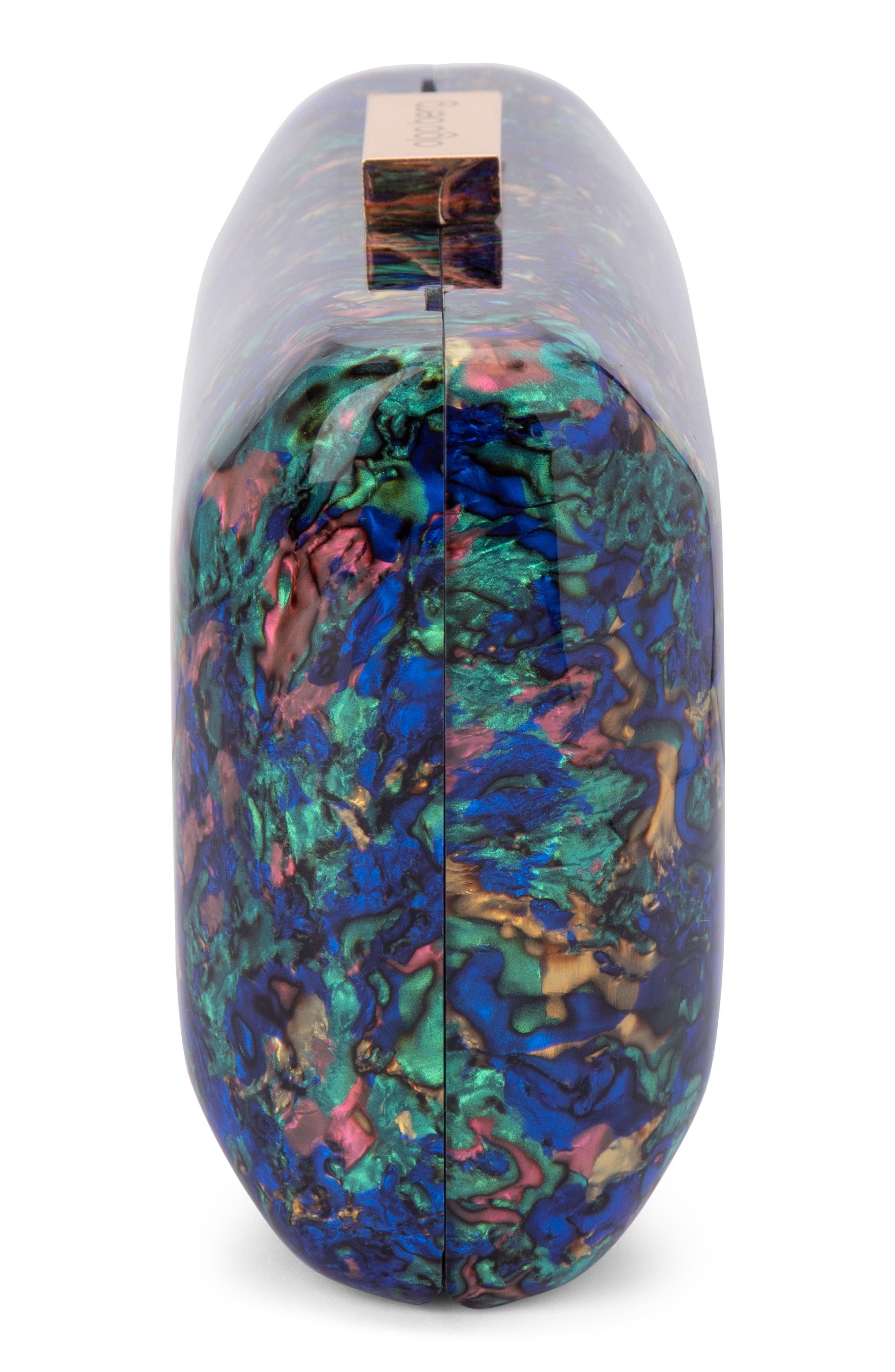 Olga Berg Carsyn Mother-of-Pearl Box Clutch, Alternate, color, 