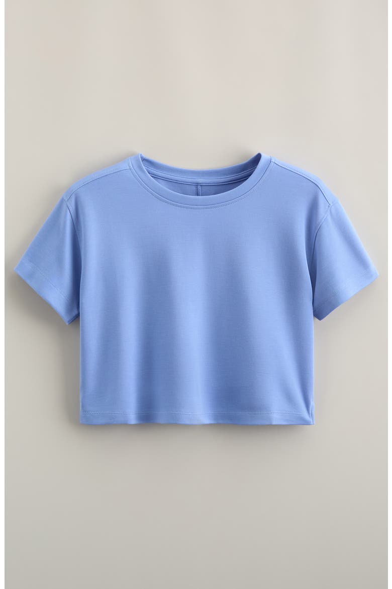 Kids' Play Mode Crop T-Shirt, Main, color, BLUE HYDRANGEA