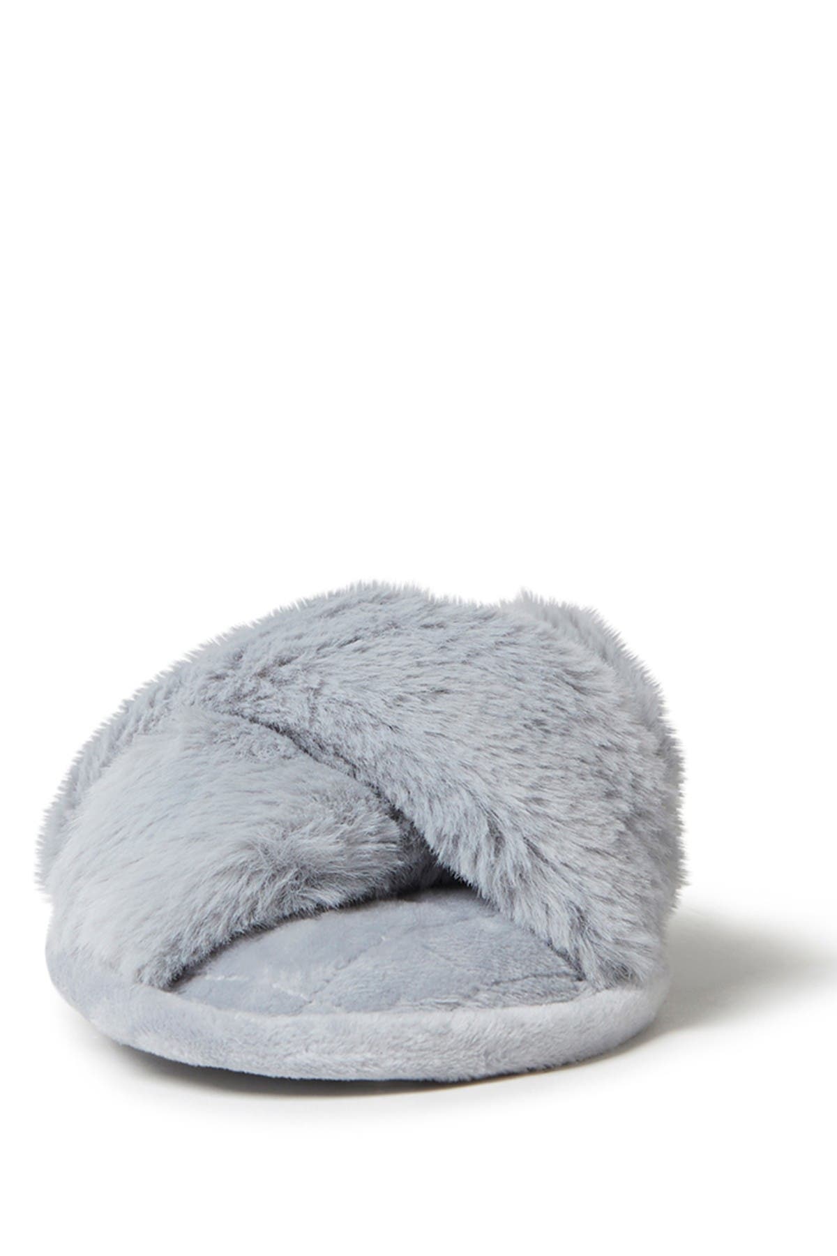 Dearfoams Jessica Faux Fur Crossband Slipper (Women) | Nordstromrack