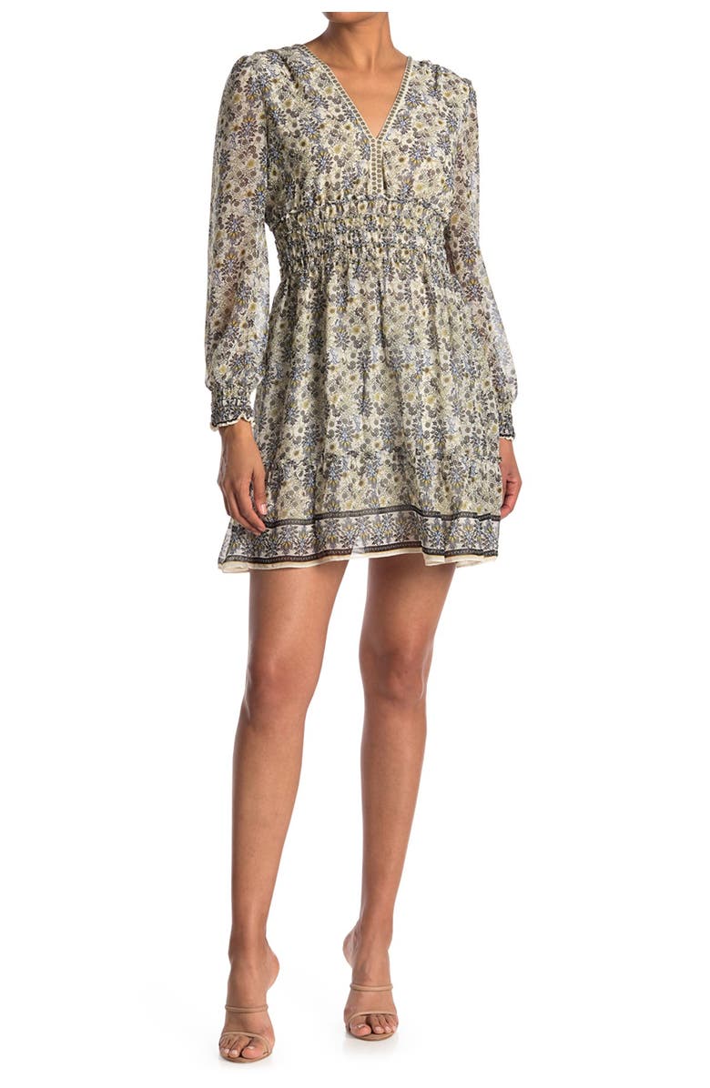 MAX STUDIO V-Neck Smocked Dress, Main, color,