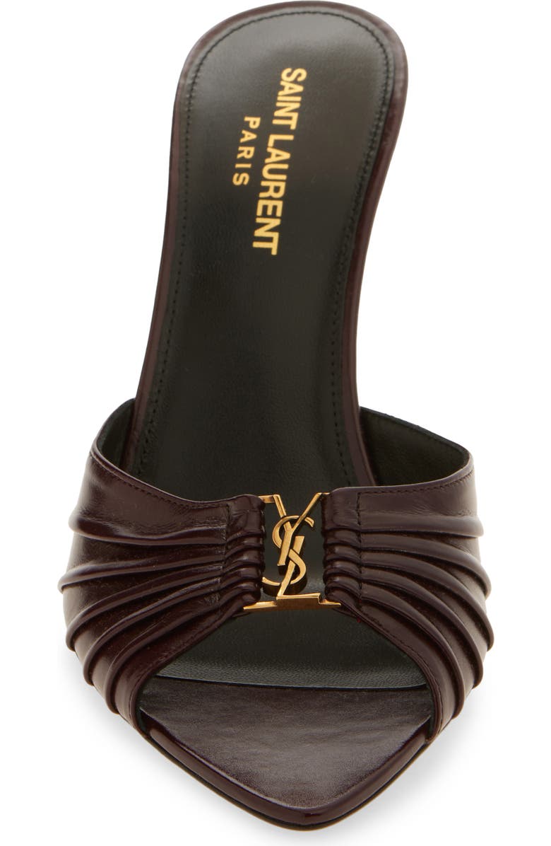 Saint Laurent Babylone Sandal, Alternate, color, Vintage Bordeaux