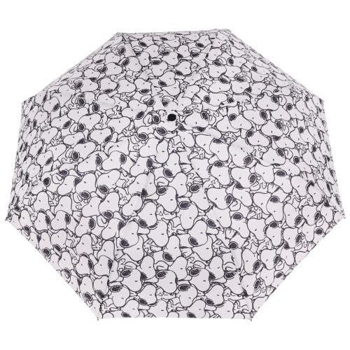 Peanuts Allover Print Umbrella In Brown