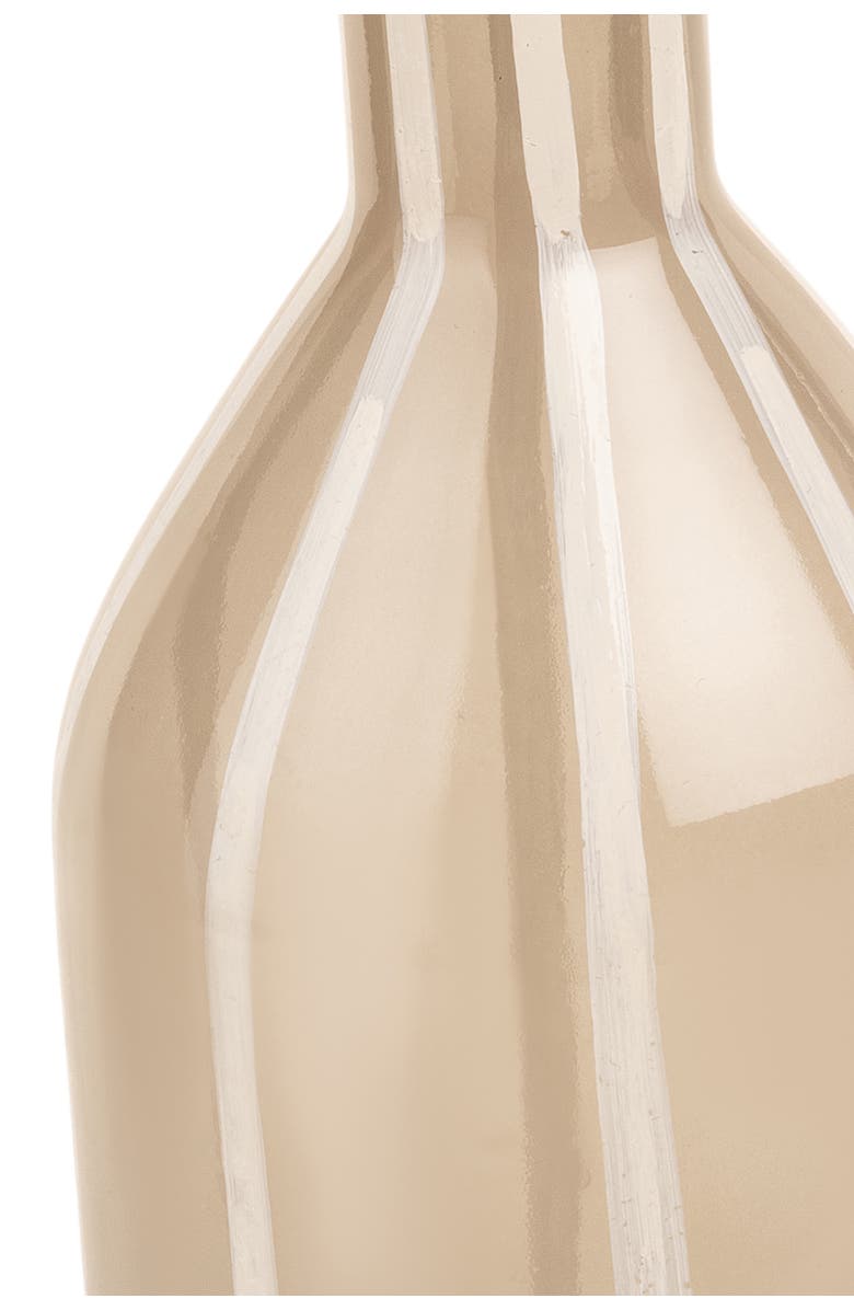 Zsa Zsa Zsu Aravali  Hand Painted Glass Decorative Object 2 Piece Set, Alternate, color, Beige