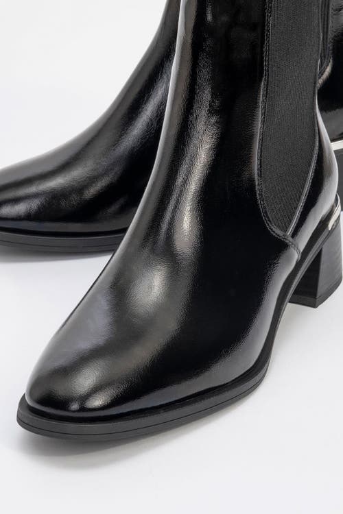 Forever & Always Shoes Neiva Leather Chelsea Boot In Black