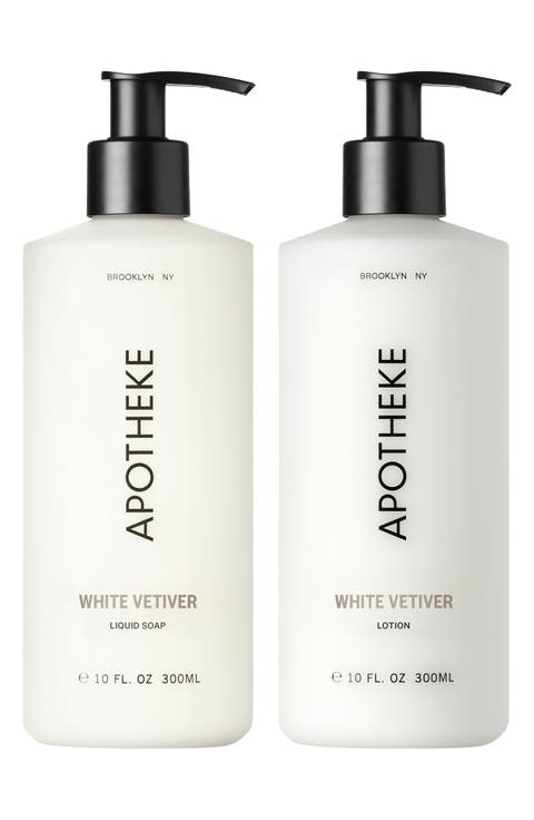 White Vetiver Liquid Soap & Lotion Set