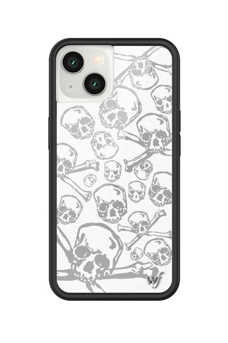 Skull Girl iPhone Case, Main, color, White