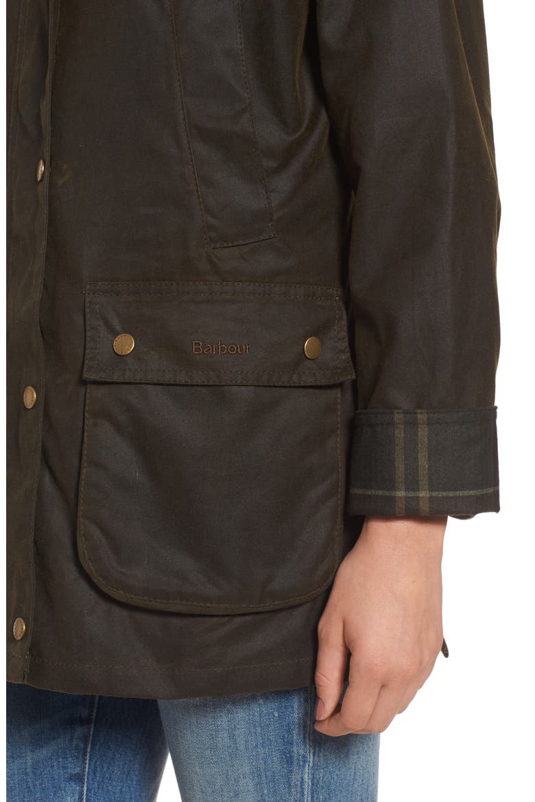 Acorn Waxed Jacket, Alternate, color, OLIVE