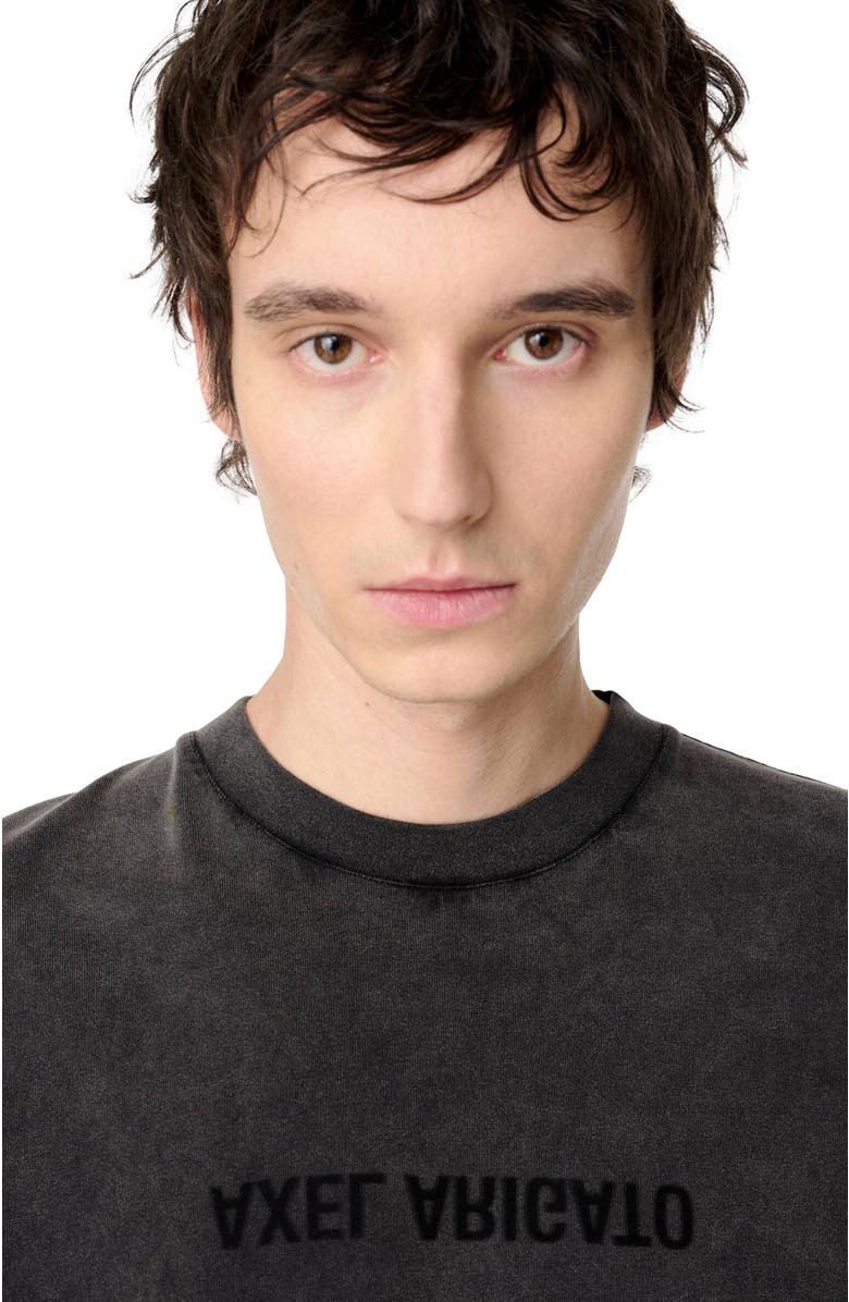 Axel Arigato Distort Washed T-Shirt, Alternate, color, Black