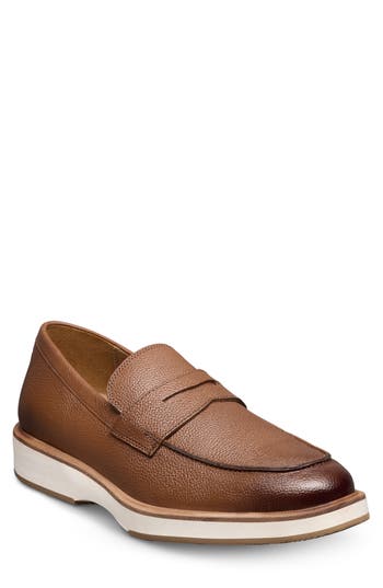 Allen Edmonds Benson Penny Loafer In Red
