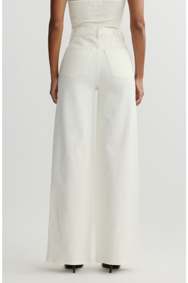 Hepburn High Waist Wide Leg Jeans, Alternate, color, EGGSHELL
