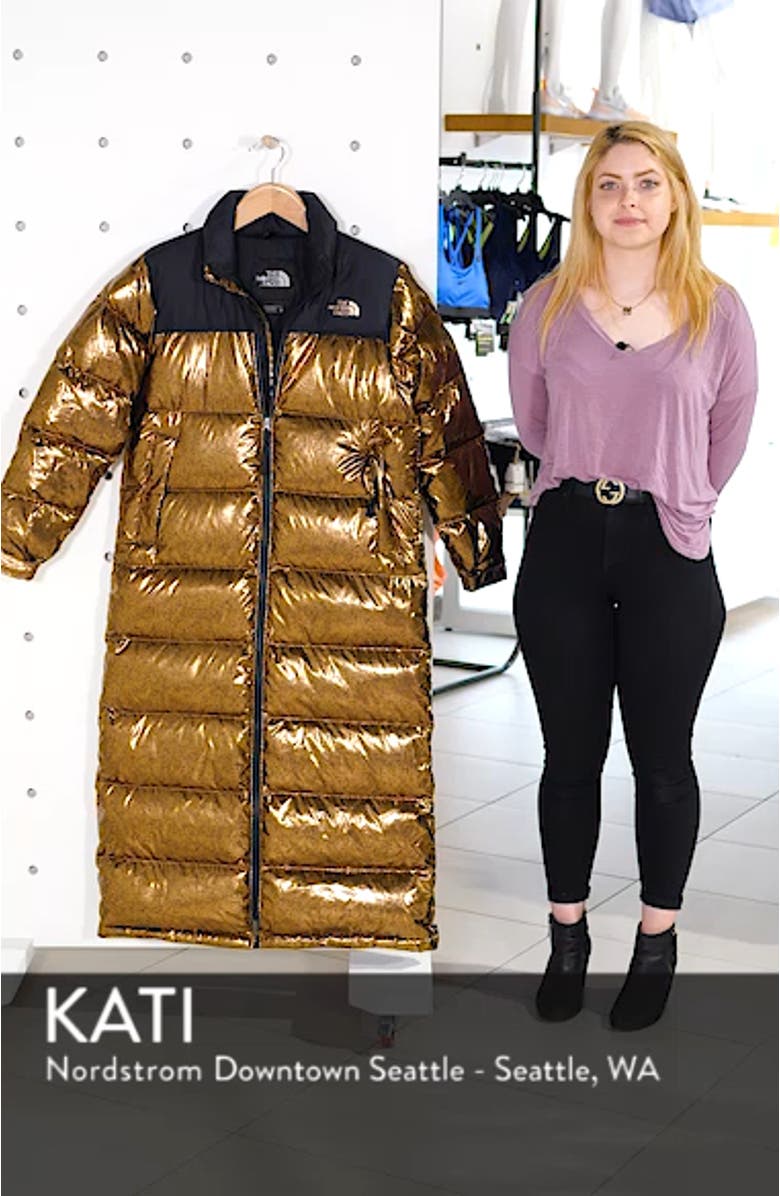 Nuptse Long Water Repellent Down Coat, sales video thumbnail