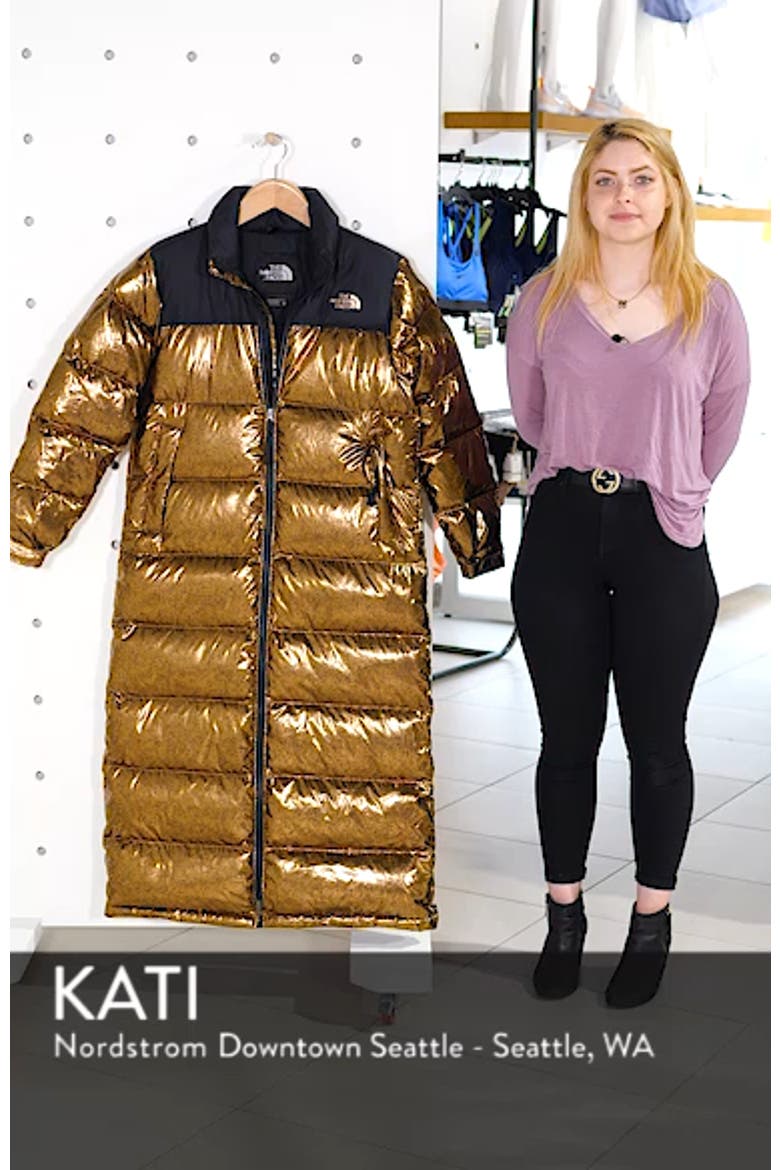 Nuptse Long Water Repellent Down Coat video