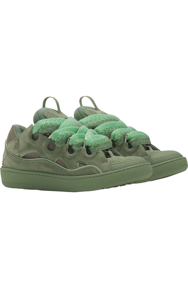 Lanvin Curb Monochrome Leather sneakers, Alternate, color,