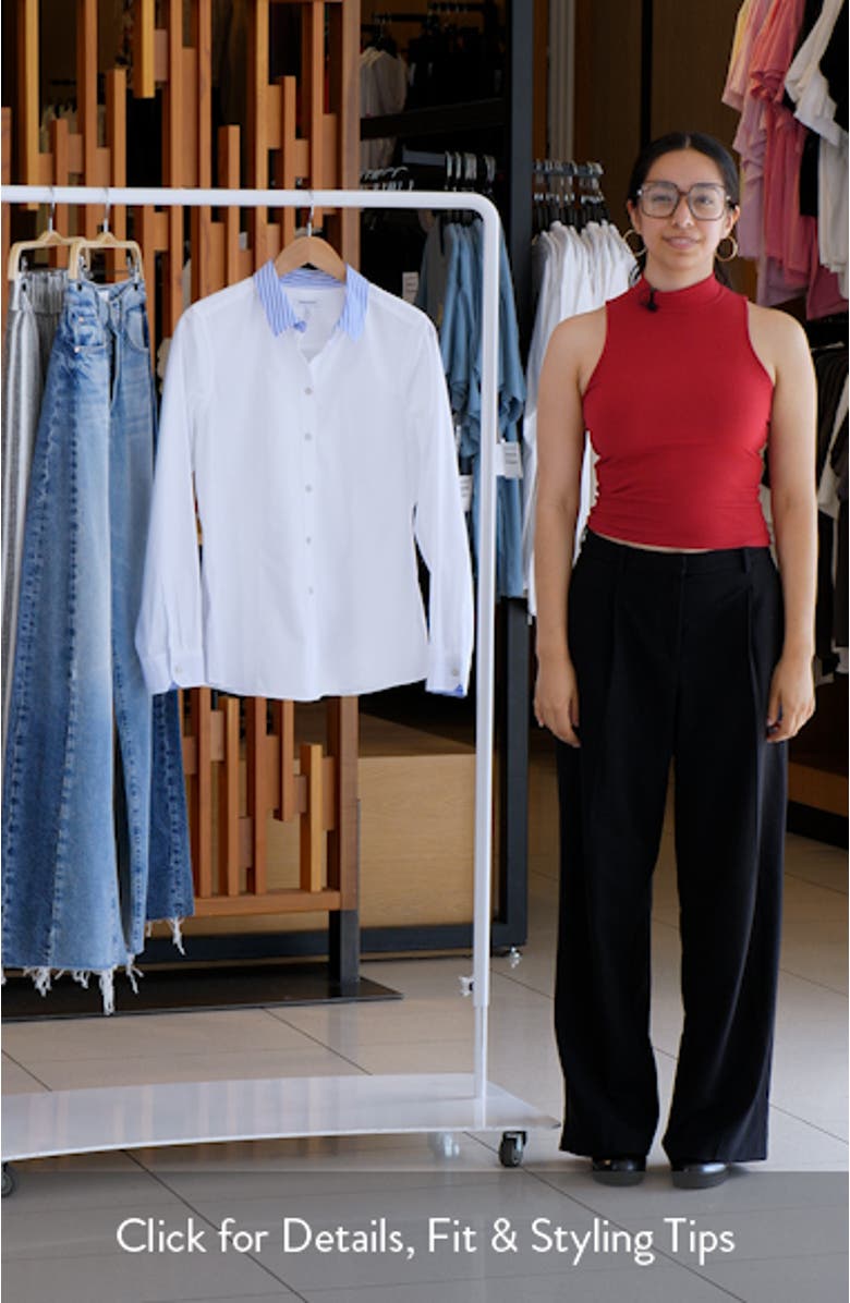 Dianna Stripe Button-Up Shirt, sales video thumbnail