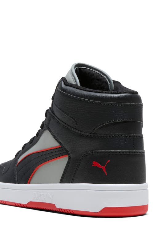 Puma Rebound Layup High Top Sneaker In Black