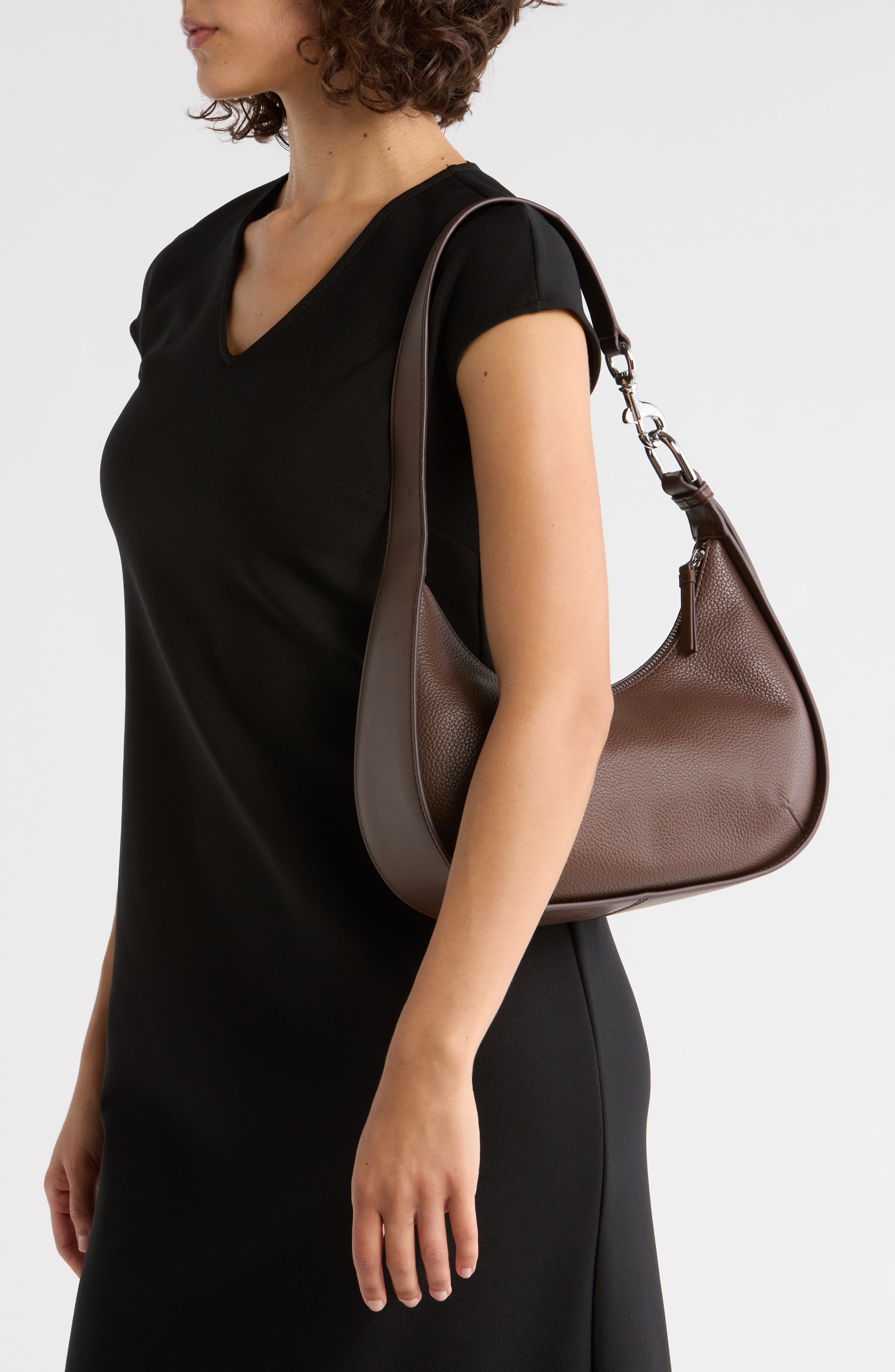 DKNY Thyme Hobo Bag, Alternate, color, Chocolate