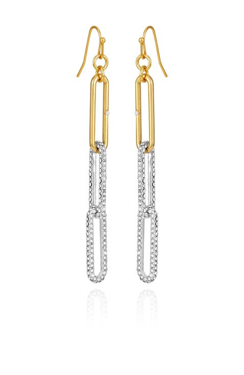 Interlocking Link Drop Earrings