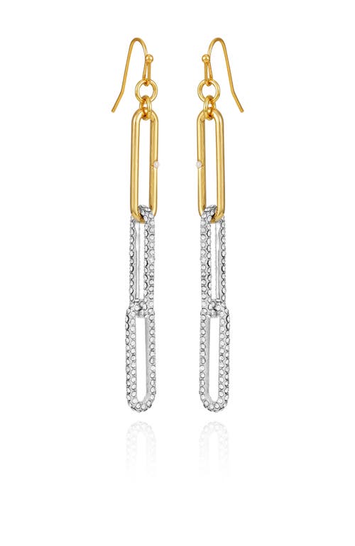 Vince Camuto Interlocking Link Drop Earrings In Gold