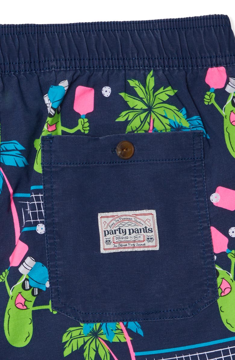 Party Pants Dink Responsibly Swim Trunks, Alternate, color, Navy Blue
