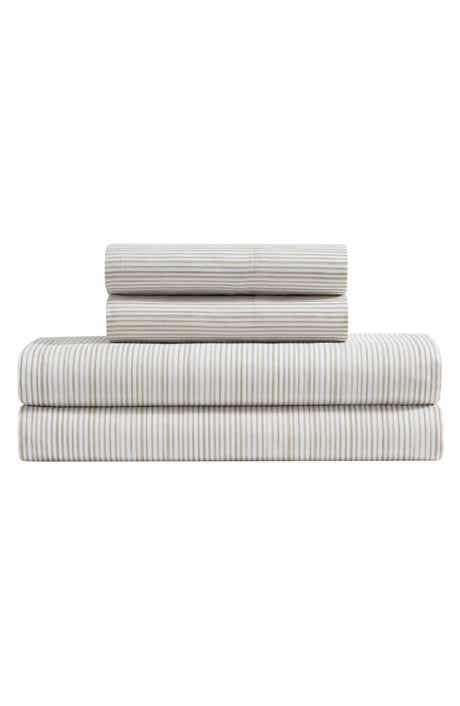 Textured Stripe Microfiber Sheet Set