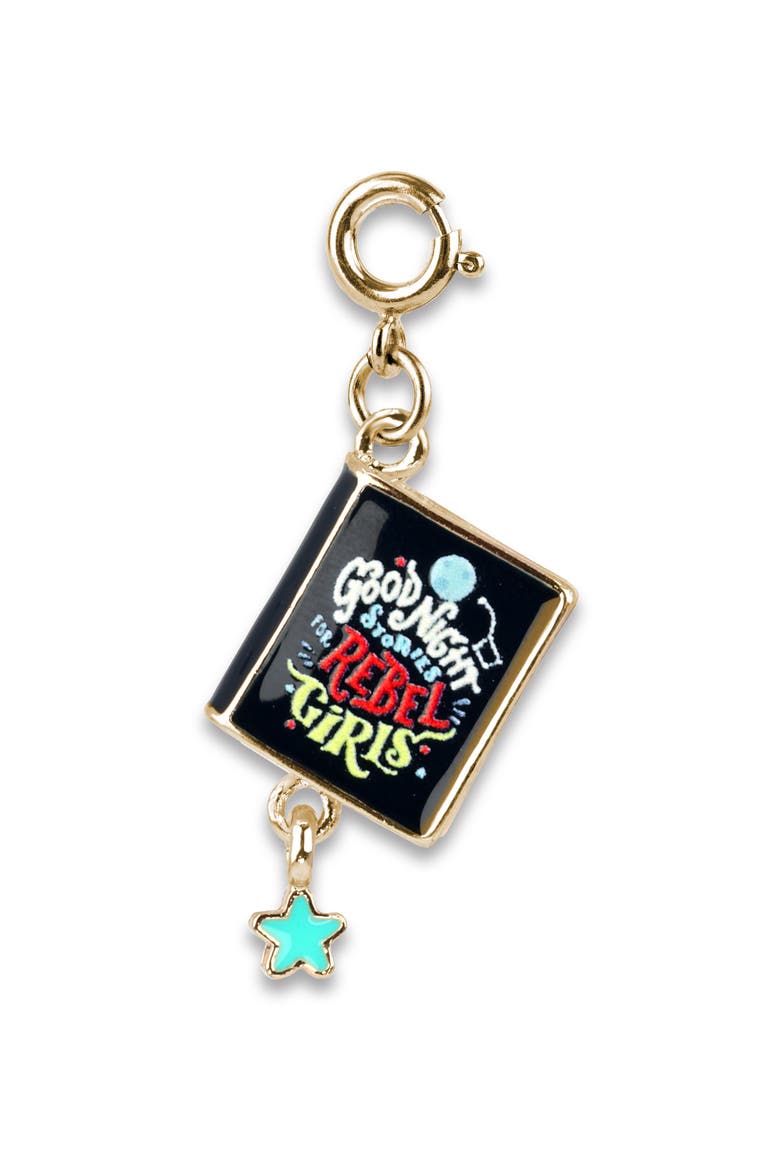 Kids' Rebel Girls Good Night Stories Charm, Main, color, BLACK