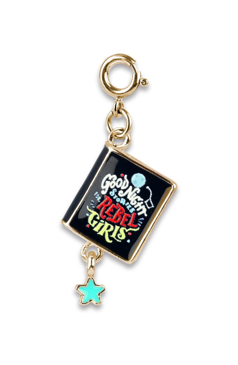 CHARM IT!<sup>®</sup> Kids' Rebel Girls Good Night Stories Charm, Main, color, Black