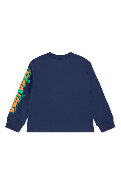 Nike Little Kids' Slime Long Sleeve T-shirt In Blue